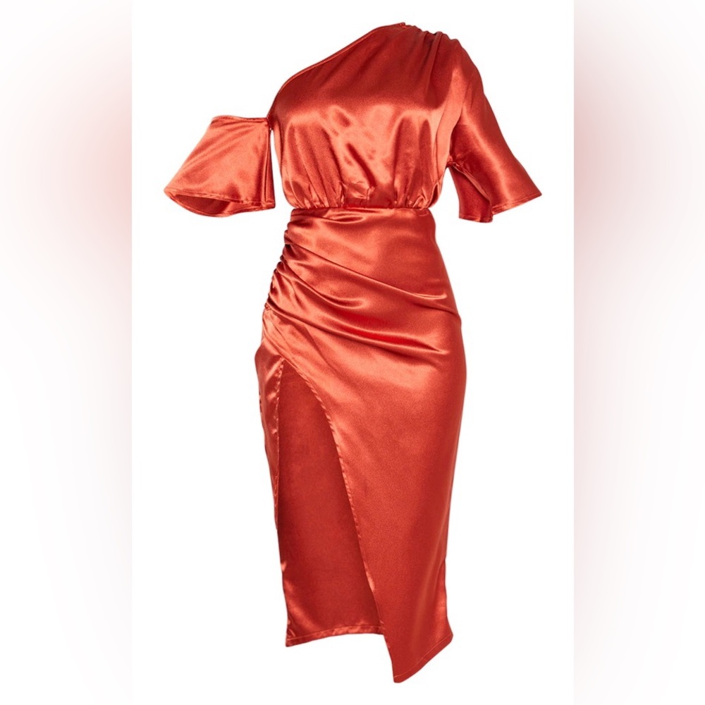 One Shoulder Beautiful Copper Dress